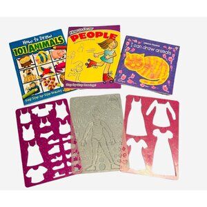 3 How to draw books and stencils. Drawing For Kids